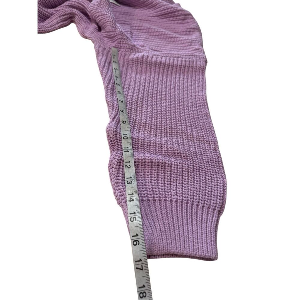 Sonoma Everyday Cotton Blend Fine Cable Lilac sweater Sz 3X NWOT - Picture 6 of 6